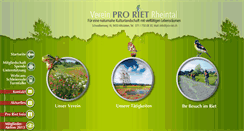 Desktop Screenshot of pro-riet.ch